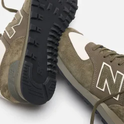 Store CDG Pocket New Balance X Junya Watanabe 574 Pig Suede Nubuck Khaki / Off White