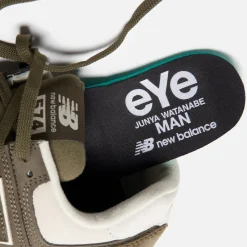 Store CDG Pocket New Balance X Junya Watanabe 574 Pig Suede Nubuck Khaki / Off White