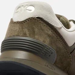 Store CDG Pocket New Balance X Junya Watanabe 574 Pig Suede Nubuck Khaki / Off White