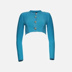 Store Retrofete Nigel Cardigan Aqua Blue