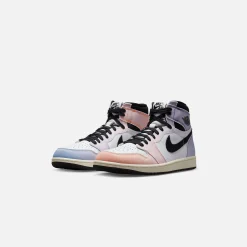 Shop Jordan Nike Air1 High Og Vivid Orange / Iced Lilac / True Blue / Black