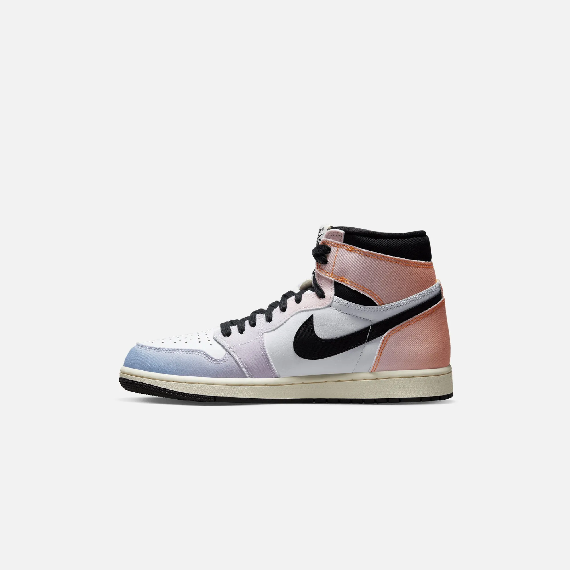 Discount Jordan Nike Air1 High Og Vivid Orange / Iced Lilac / True Blue / Black