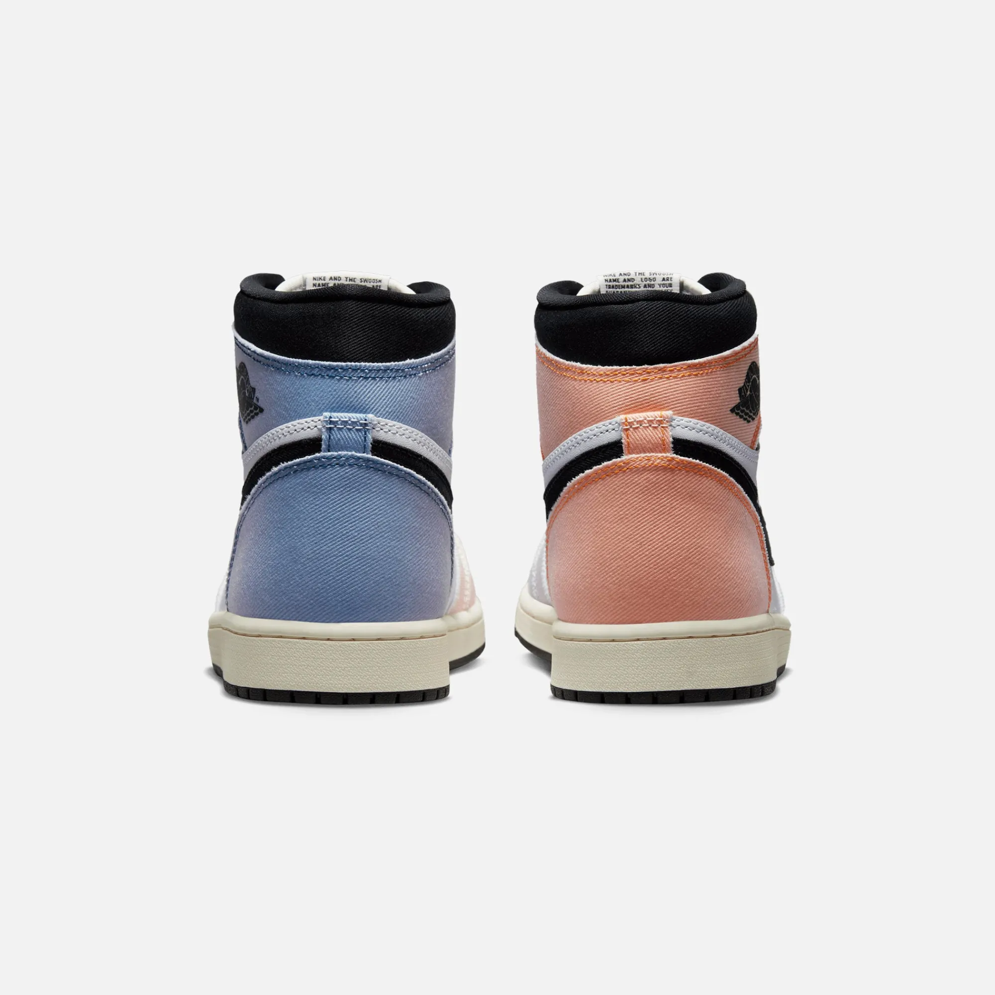 Discount Jordan Nike Air1 High Og Vivid Orange / Iced Lilac / True Blue / Black