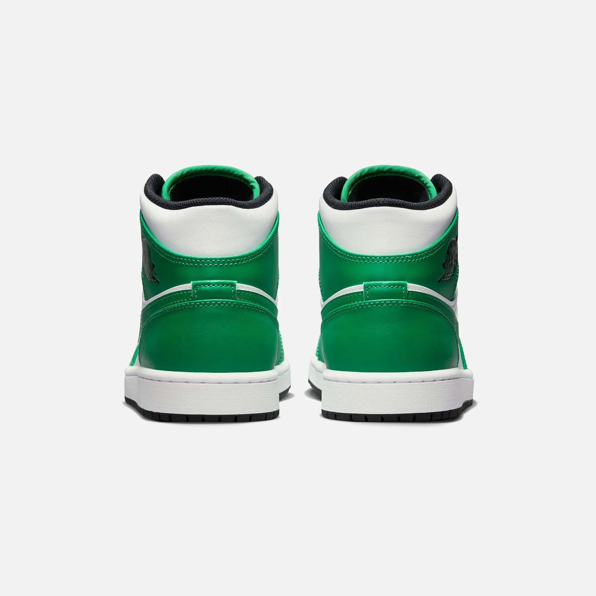 Cheap Jordan Nike Air1 Mid Lucky Green / Black / White