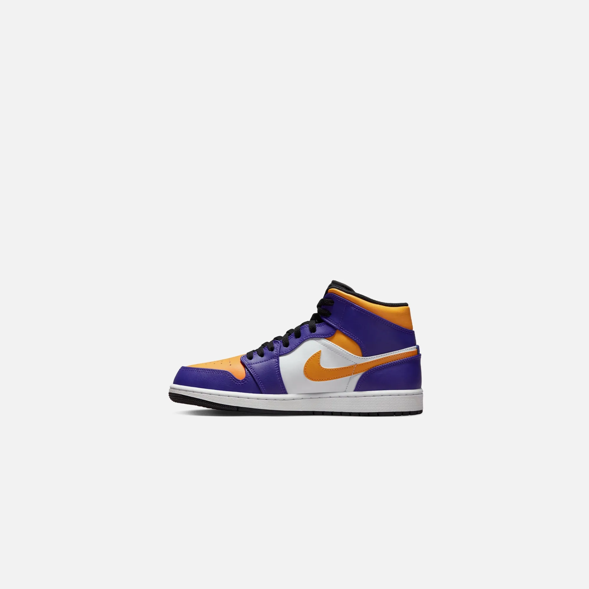 Cheap Jordan Nike Air1 Mid Purple/ White / Yellow / Black