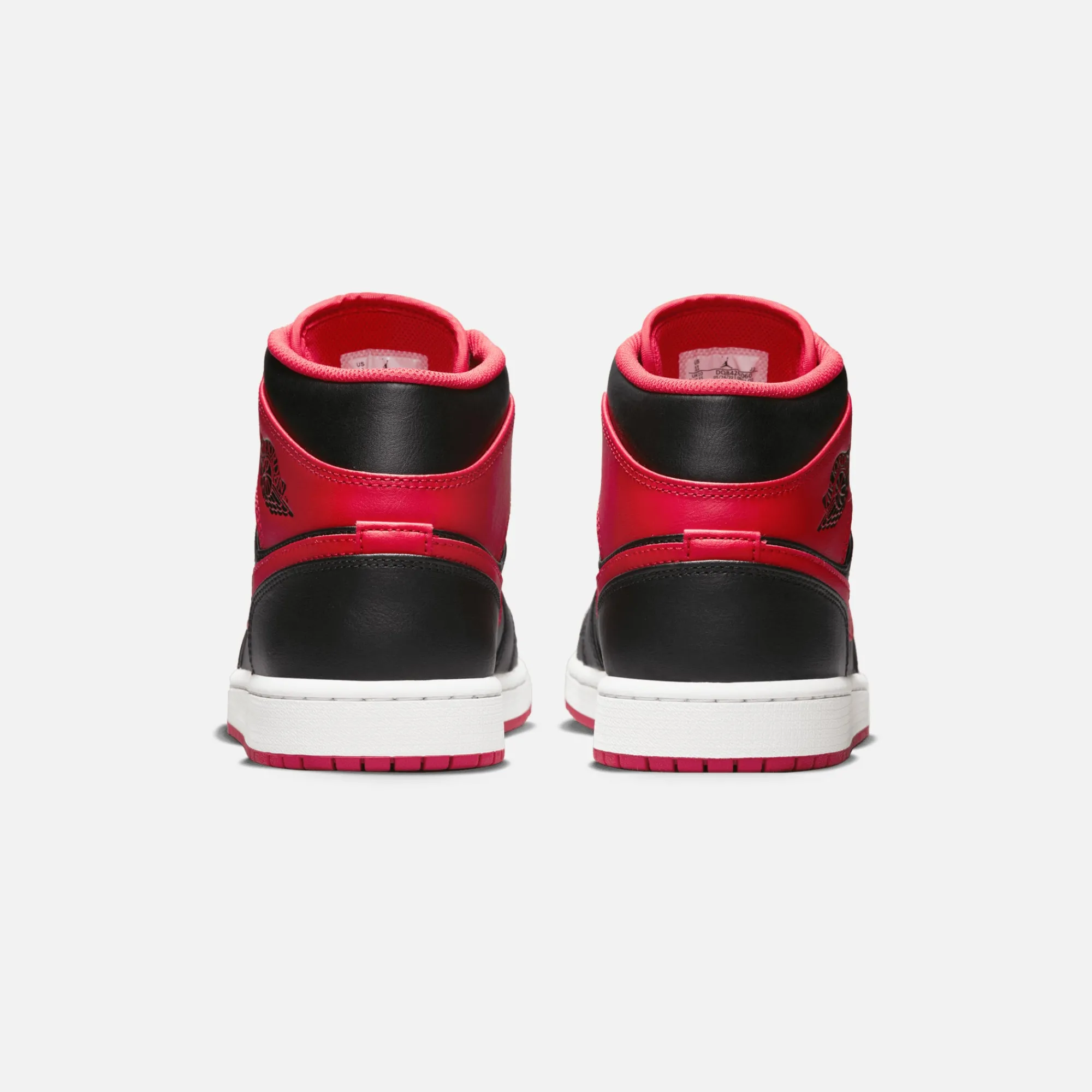 Flash Sale Jordan Nike Air1 Mid Black / Fire Red / White