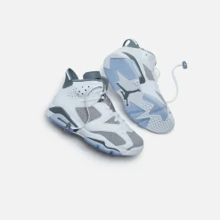 Cheap Jordan Nike Air6 Retro White / Medium Grey / Cool Grey