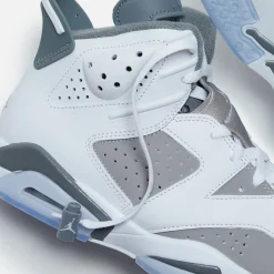 Cheap Jordan Nike Air6 Retro White / Medium Grey / Cool Grey