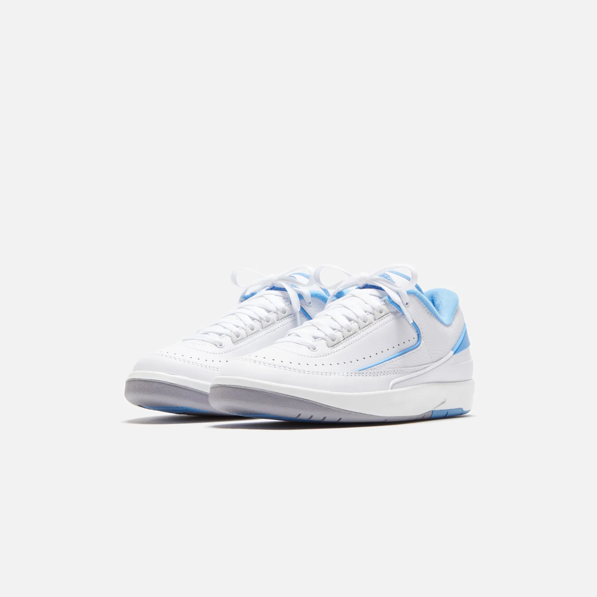 Shop Jordan Nike Air2 Retro Low White / University Blue / Cement Grey