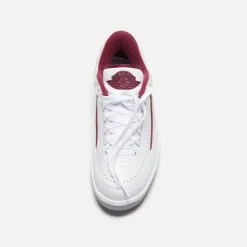 Clearance Jordan Nike Air2 Retro Low -White / Cherrywood