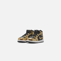 Sale Jordan Nike Airtoddler 1 Mid Se Black / Metallic Gold / White