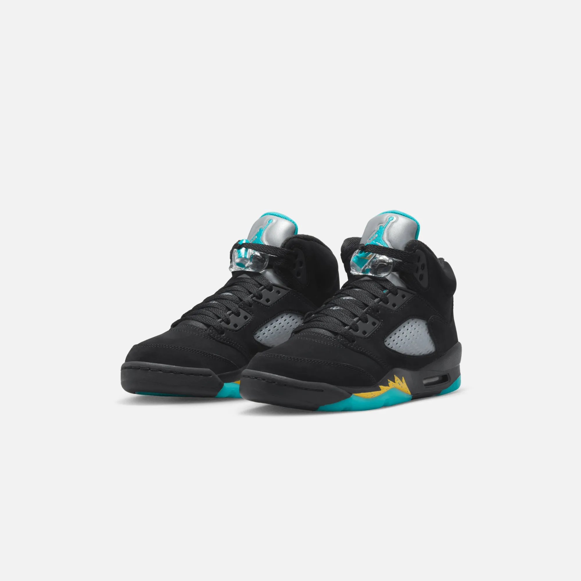 Flash Sale Jordan Nike Grade School Air5 Retro Black / Aquatone / Taxi
