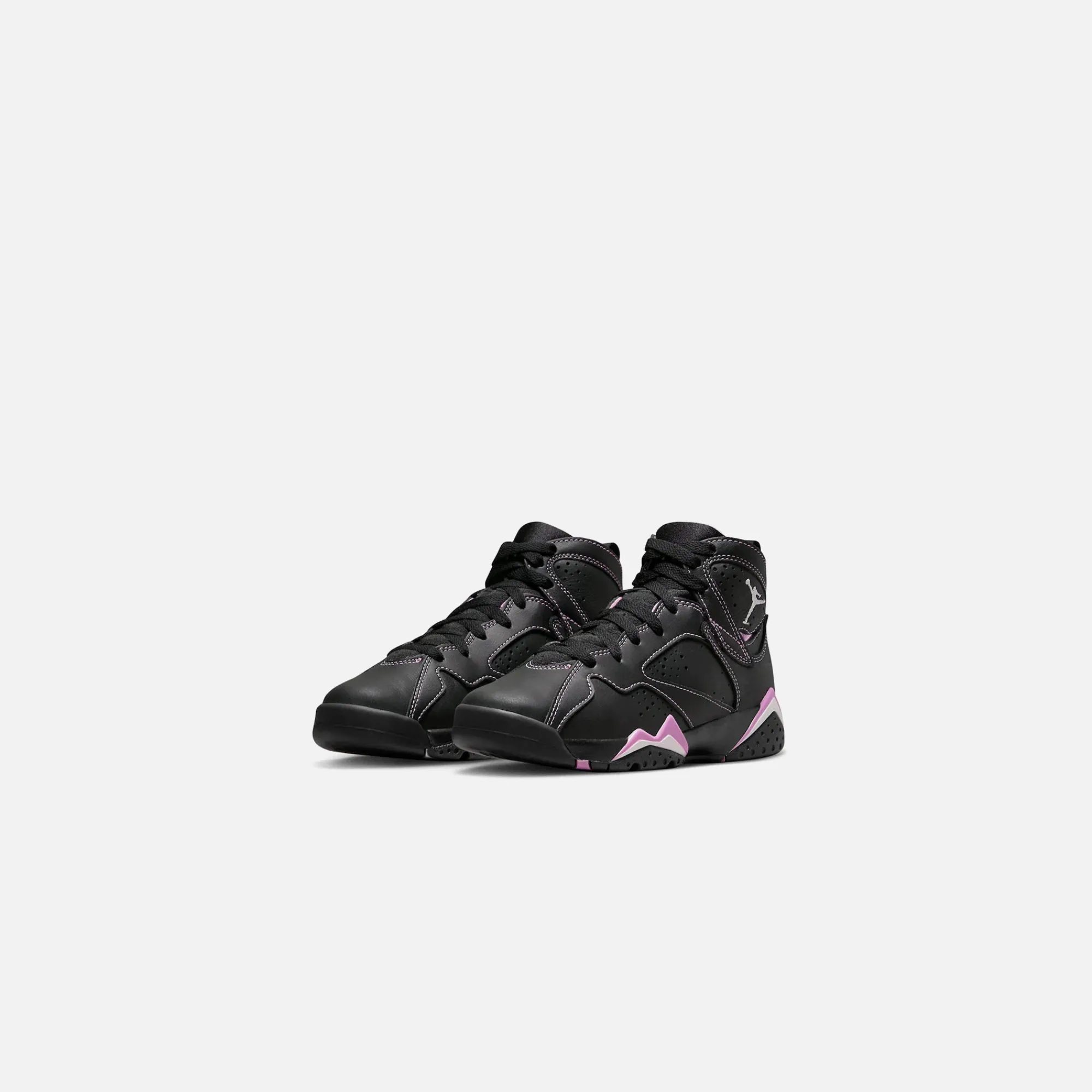 Cheap Jordan Nike Grade School Air7 Retro Black / Purple / Fuschia