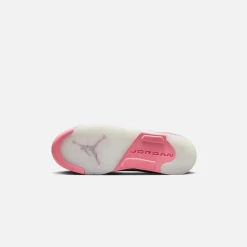 Flash Sale Jordan Nike Grade School Air5 Retro Low White / Coral Chalk / Desert Berry / Black