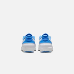 Shop Jordan Nike Grade School Air2 Retro Low White / University Blue / Cement Grey