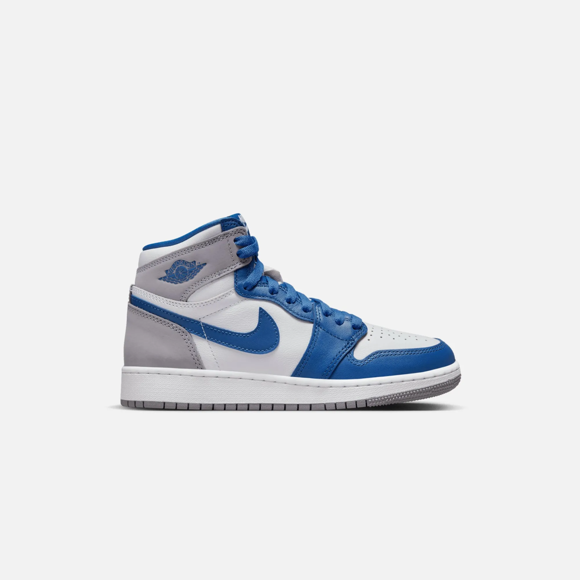 Shop Jordan Nike Grade School1 Retro High Og True Blue / White / Cement Grey