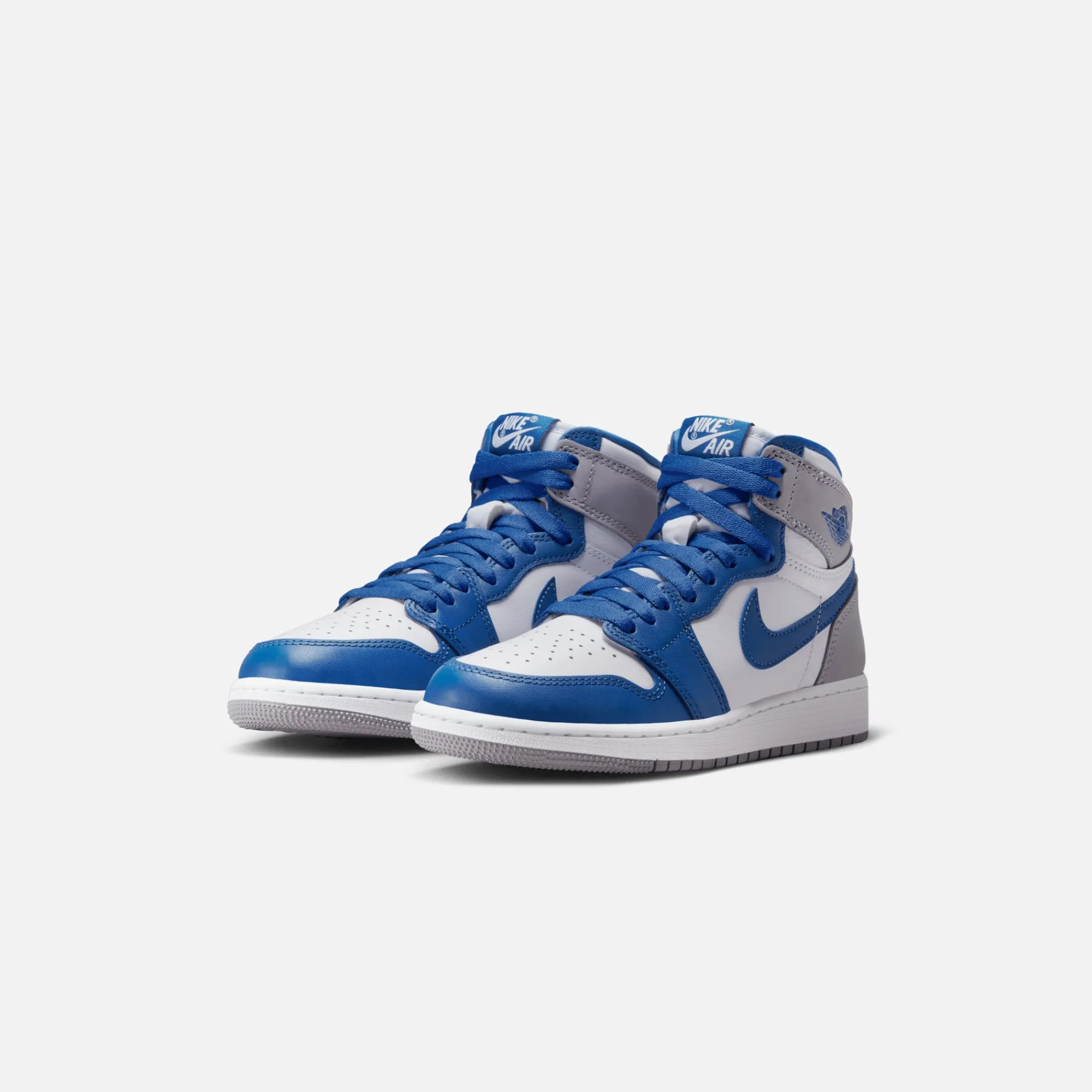 Shop Jordan Nike Grade School1 Retro High Og True Blue / White / Cement Grey