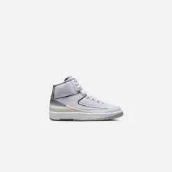 Fashion Jordan Nike Gs Air2 Retro White / Cement Grey / Sail / Black