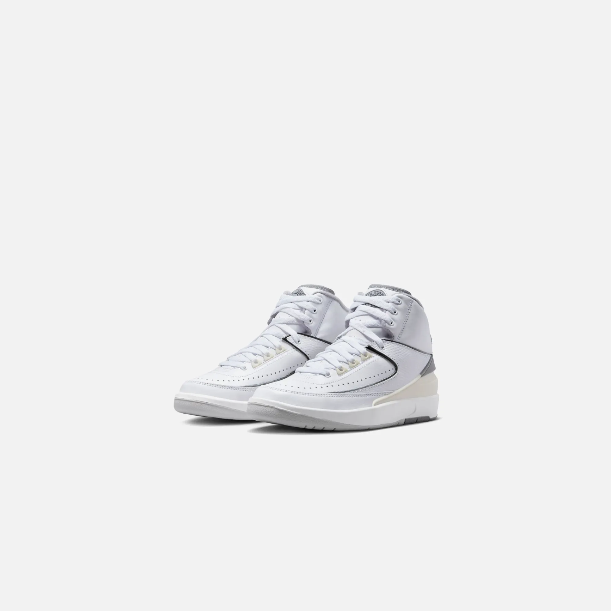 Fashion Jordan Nike Gs Air2 Retro White / Cement Grey / Sail / Black