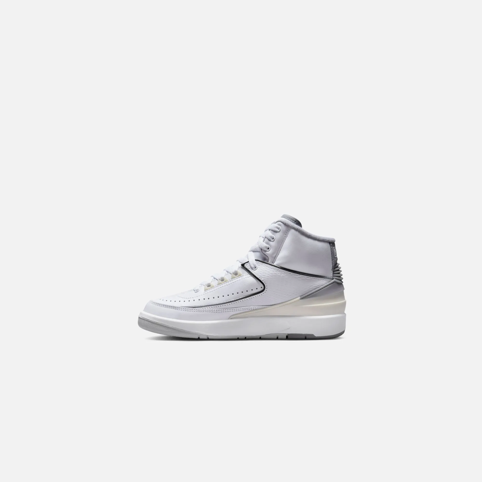 Fashion Jordan Nike Gs Air2 Retro White / Cement Grey / Sail / Black