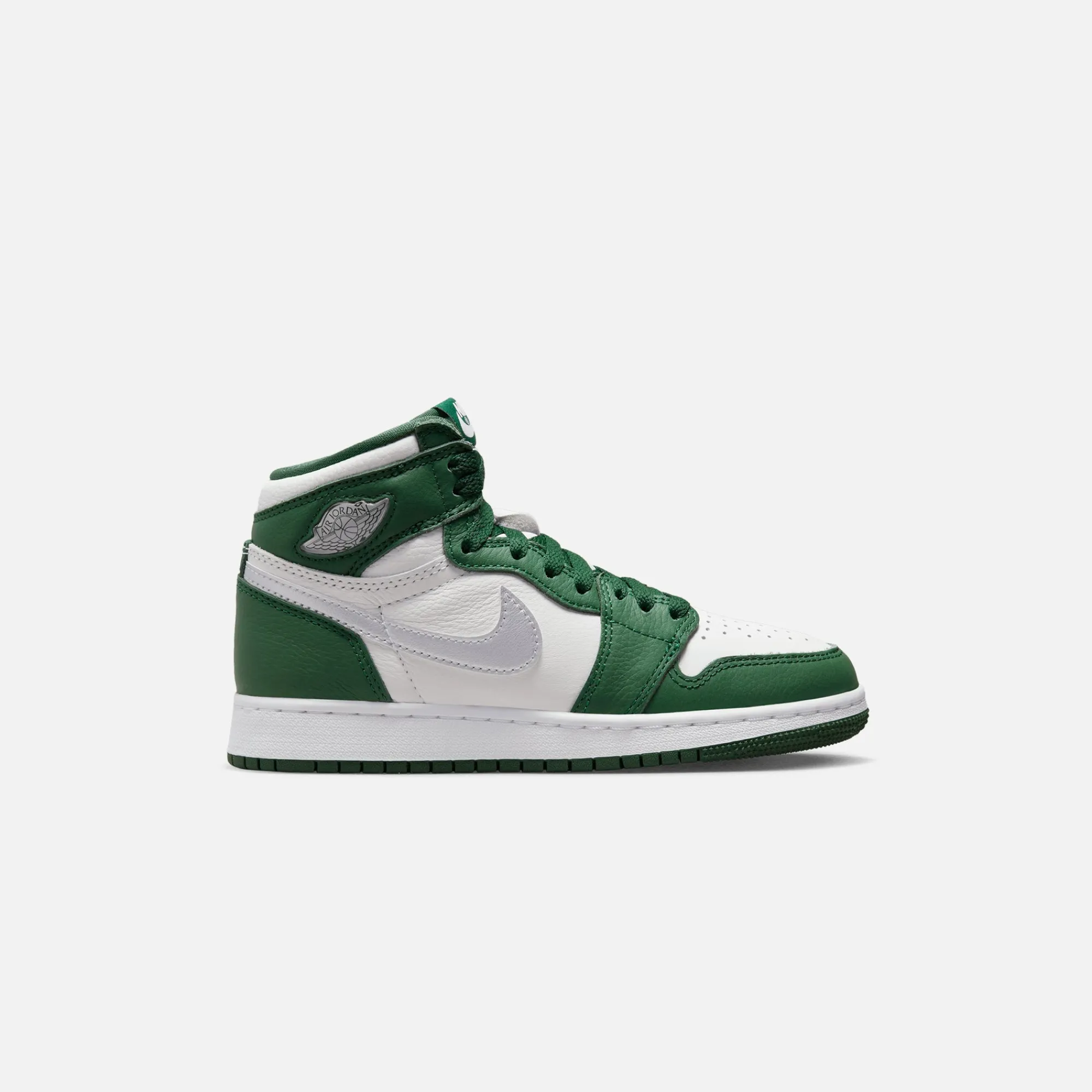 Cheap Jordan Nike Gs Air1 Retro High Og Gorge Green / Metallic Silver