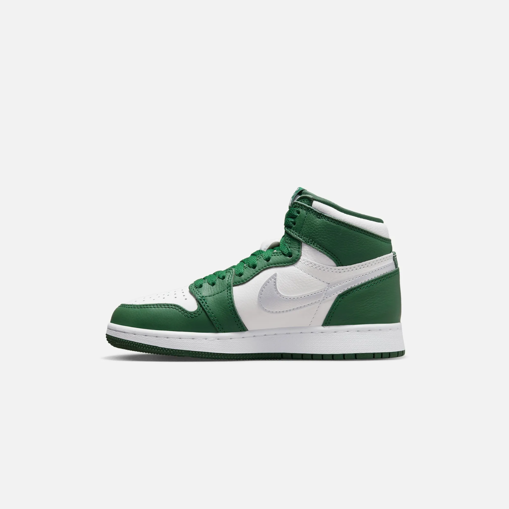 Cheap Jordan Nike Gs Air1 Retro High Og Gorge Green / Metallic Silver