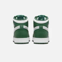 Cheap Jordan Nike Gs Air1 Retro High Og Gorge Green / Metallic Silver