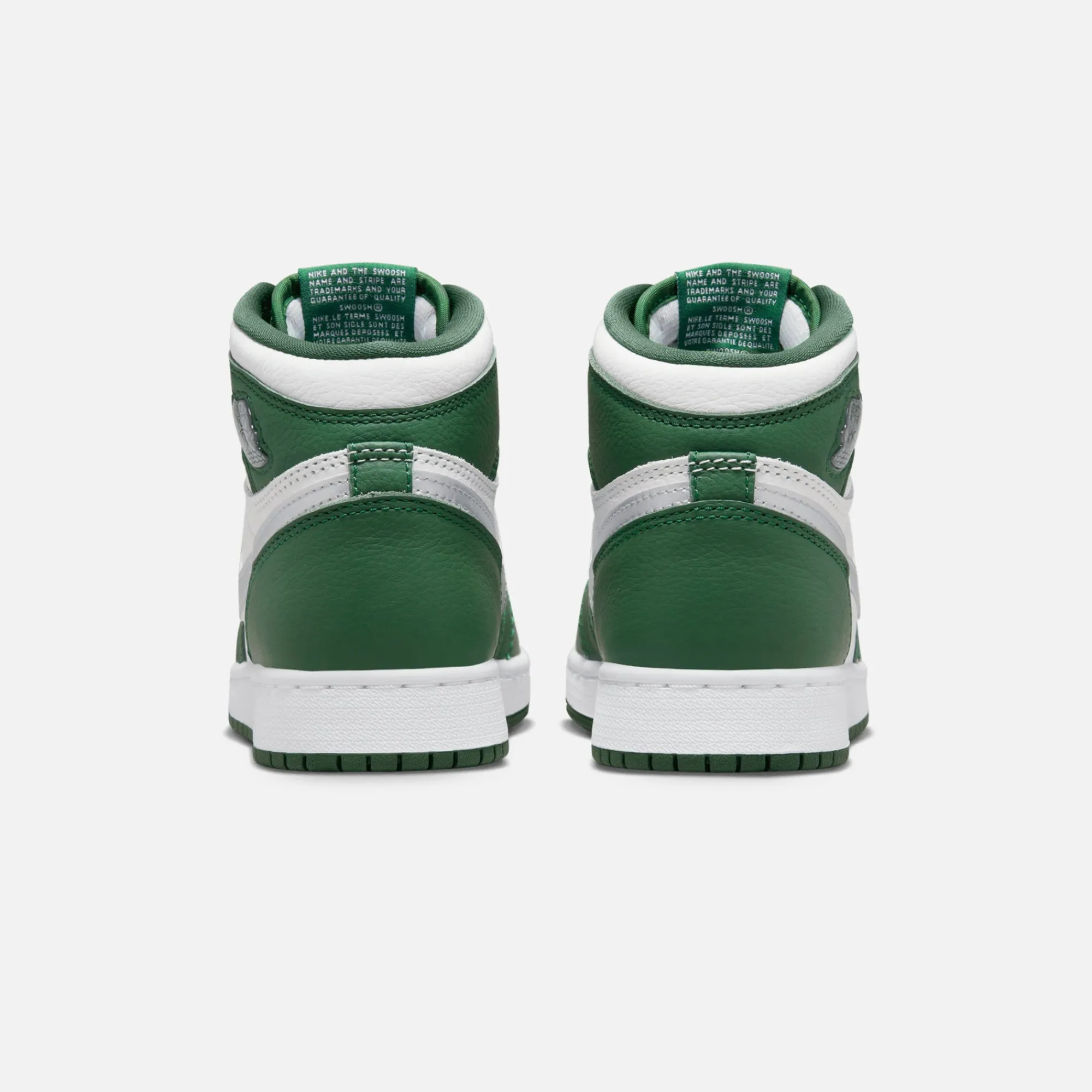 Cheap Jordan Nike Gs Air1 Retro High Og Gorge Green / Metallic Silver