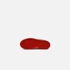 New Jordan Nike Pre-School Air1 Mid Black / Fire Red / White
