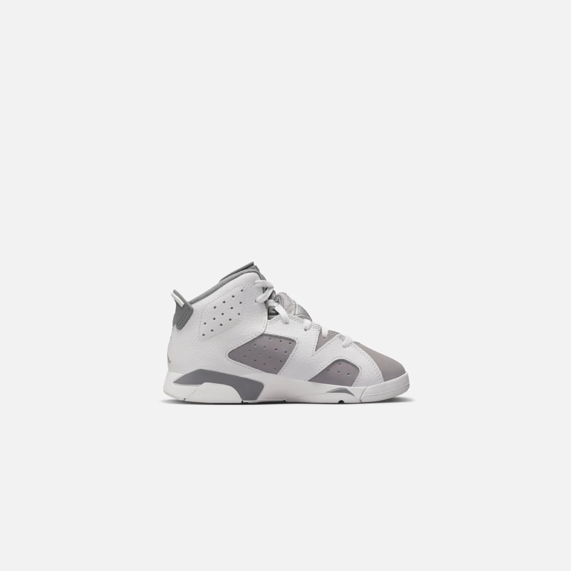 Discount Jordan Nike Pre-School Air6 Retro White / Medium Grey / Cool Grey