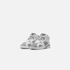 Discount Jordan Nike Pre-School Air6 Retro White / Medium Grey / Cool Grey