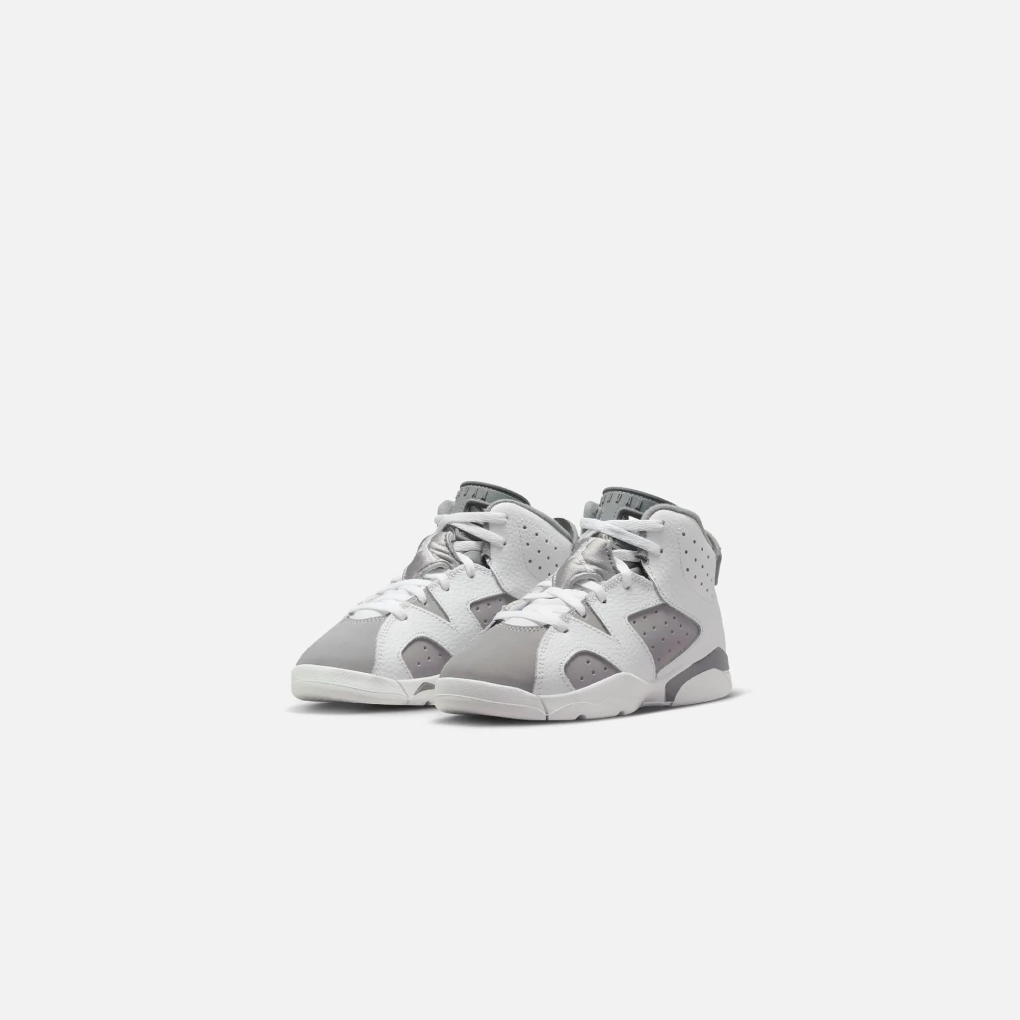 Discount Jordan Nike Pre-School Air6 Retro White / Medium Grey / Cool Grey