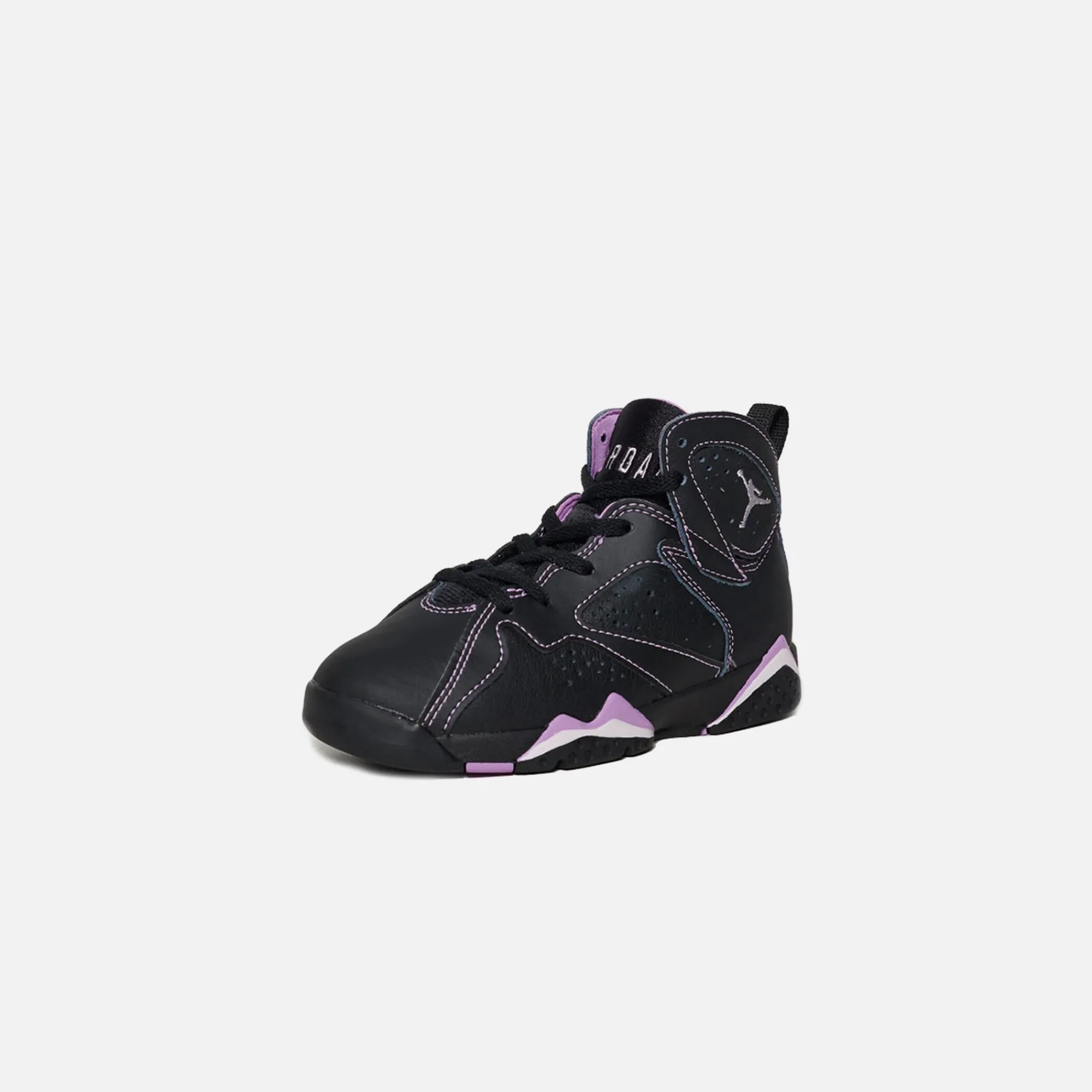 Flash Sale Jordan Nike Pre-School Air7 Retro Black / Purple / Fuschia