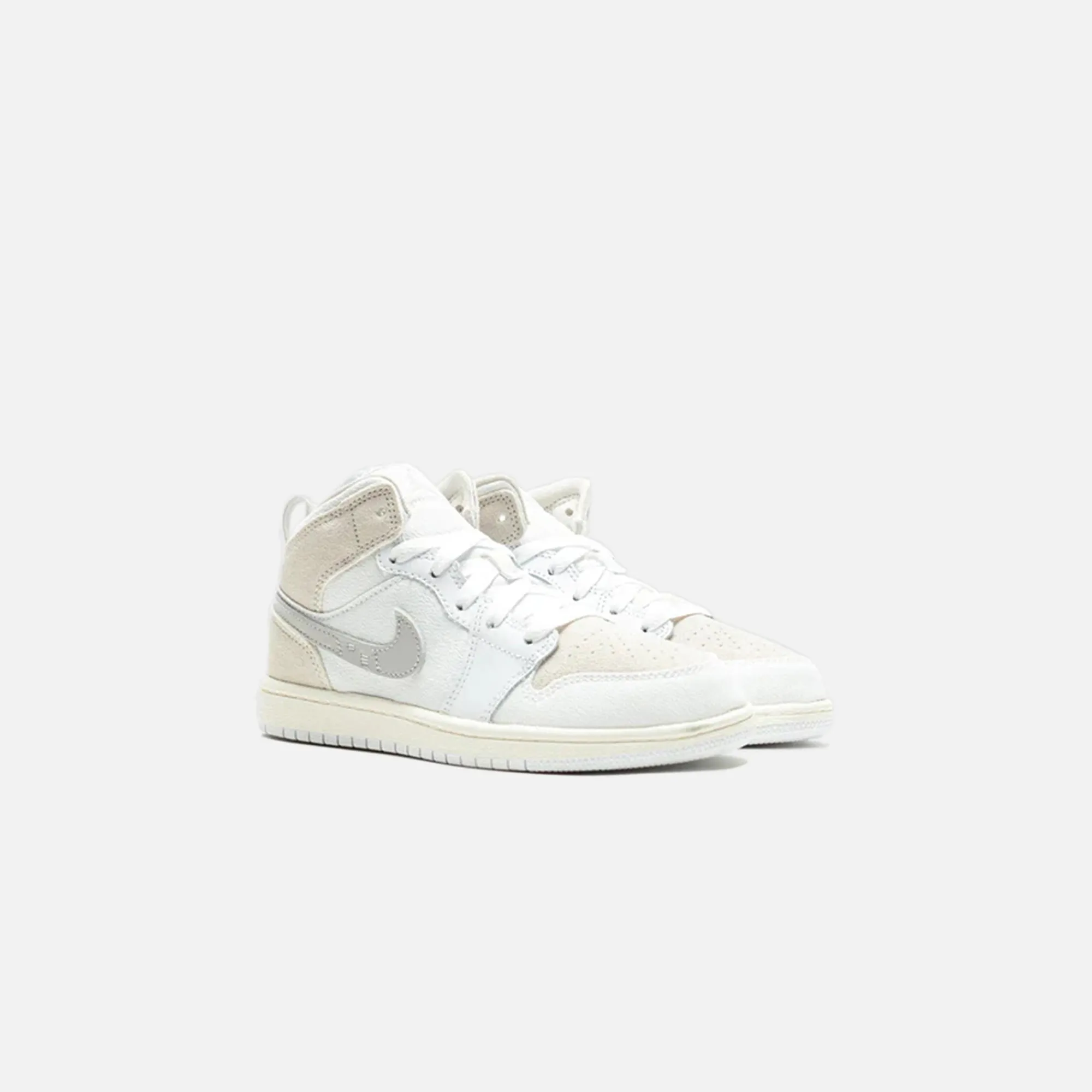 Hot Jordan Nike Ps Air1 Mid Se Craft White / Light Orewood Brown / Tech Grey / Sail