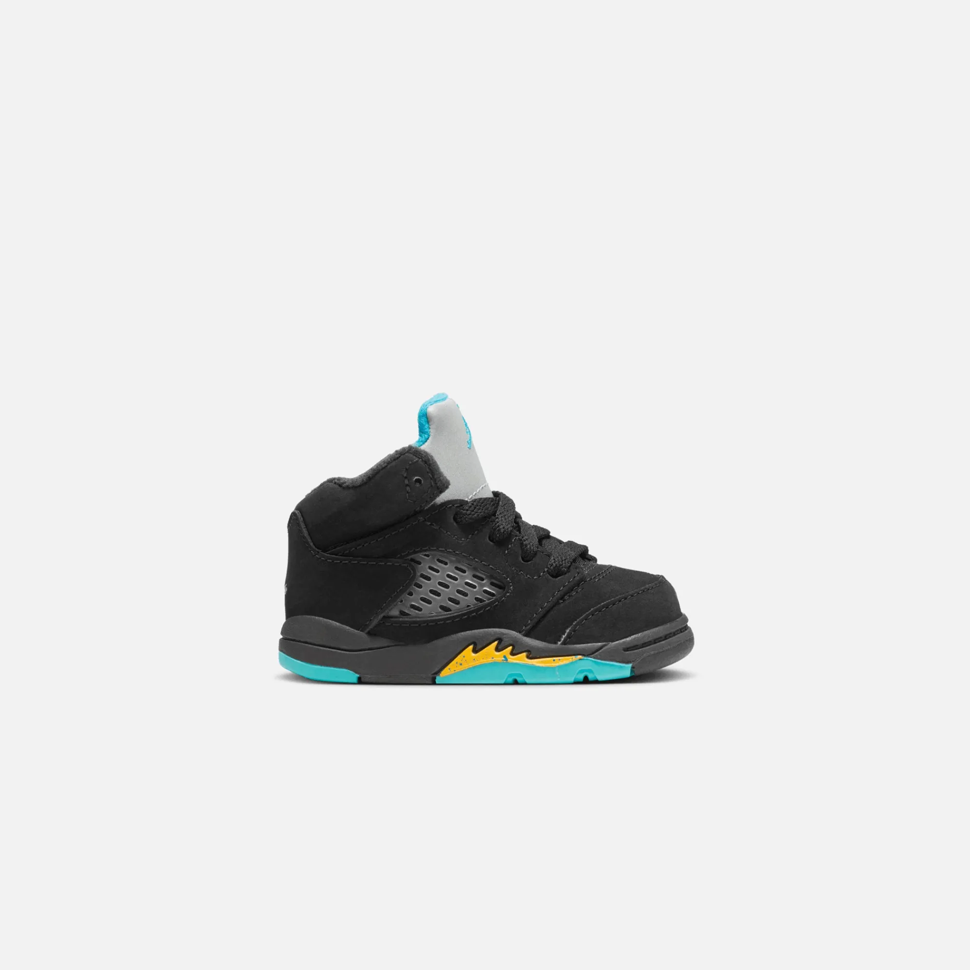Best Jordan Nike Toddler Air5 Retro Black / Aquatone / Taxi