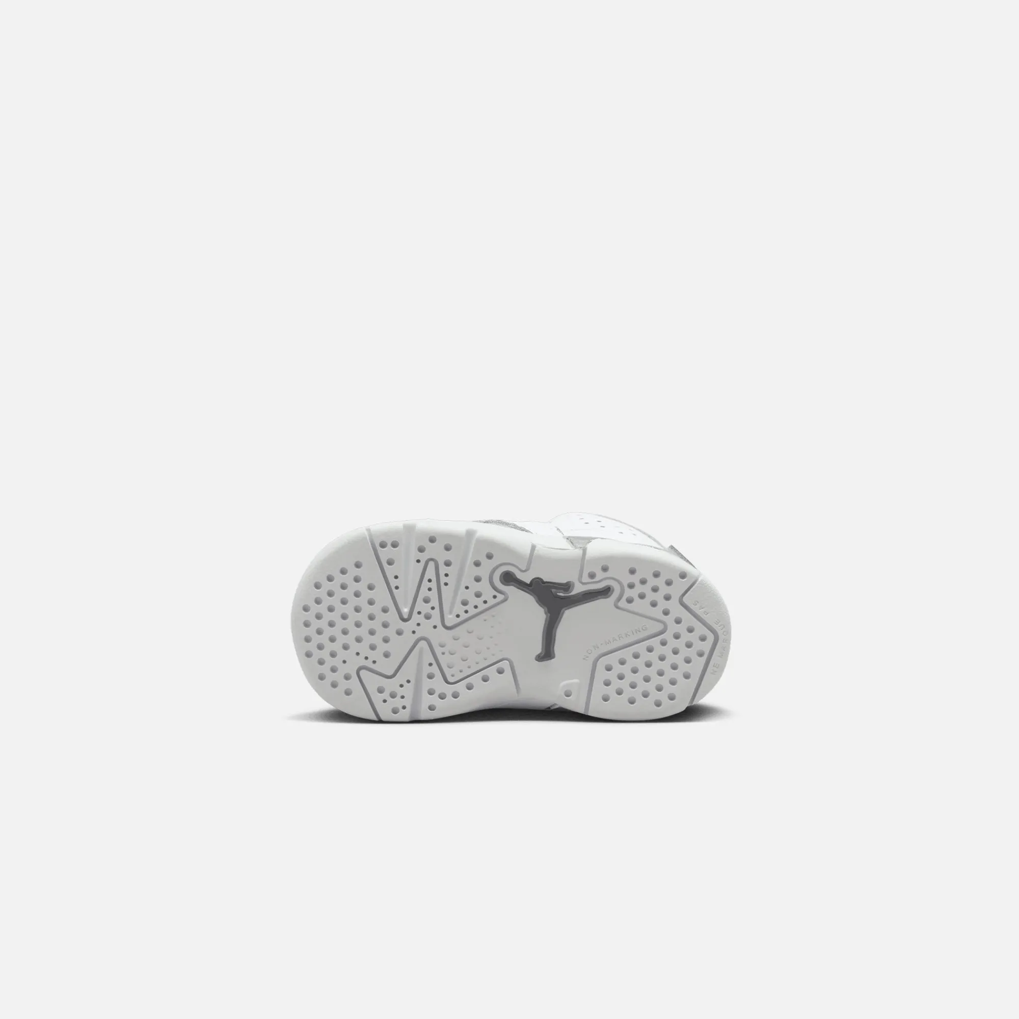 Shop Jordan Nike Toddler Air6 Retro White / Medium Grey / Cool Grey