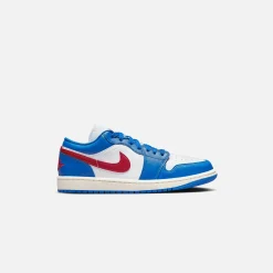 New Jordan Nike Wmns Air1 Low Sport Blue / Gym Red / White / Sail