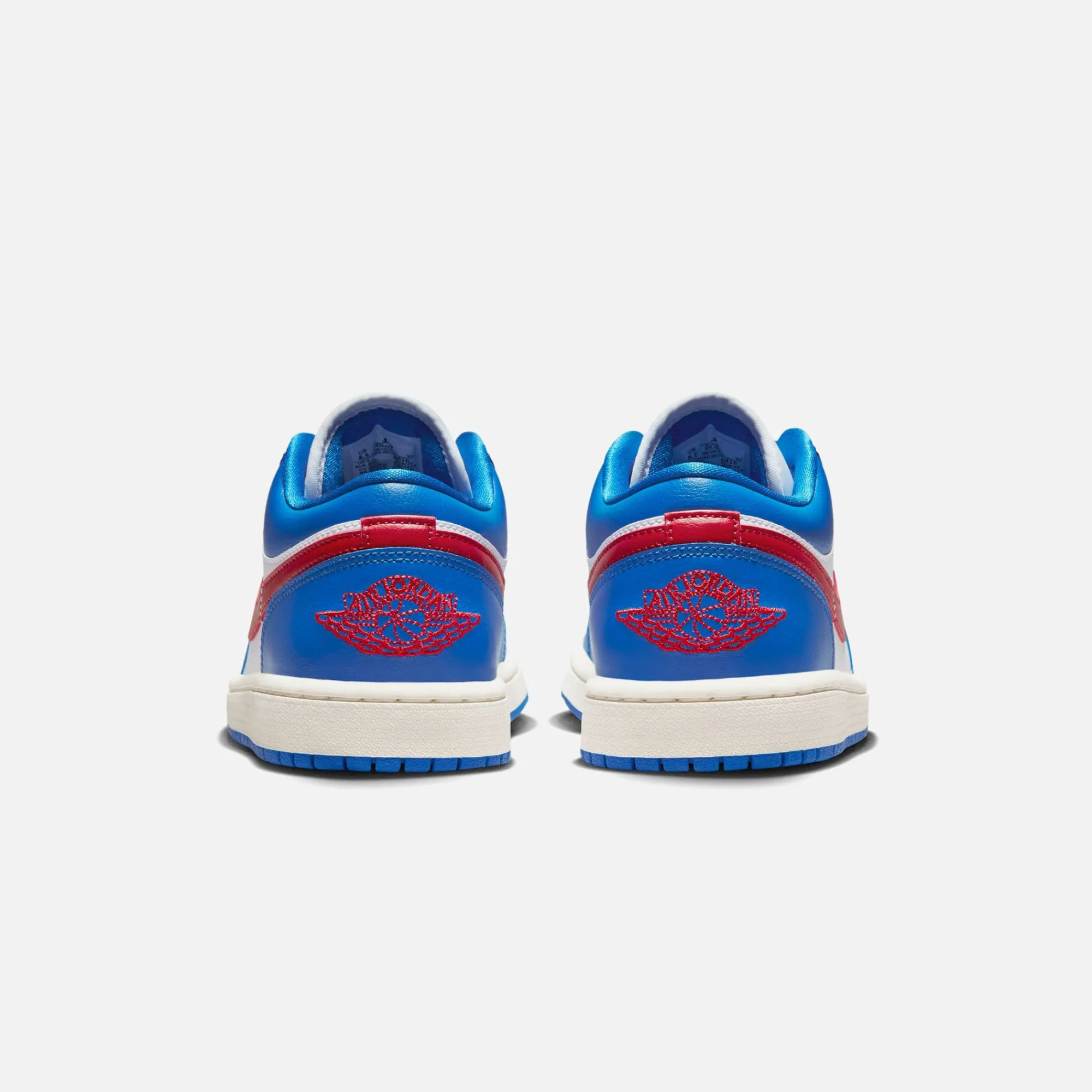 New Jordan Nike Wmns Air1 Low Sport Blue / Gym Red / White / Sail