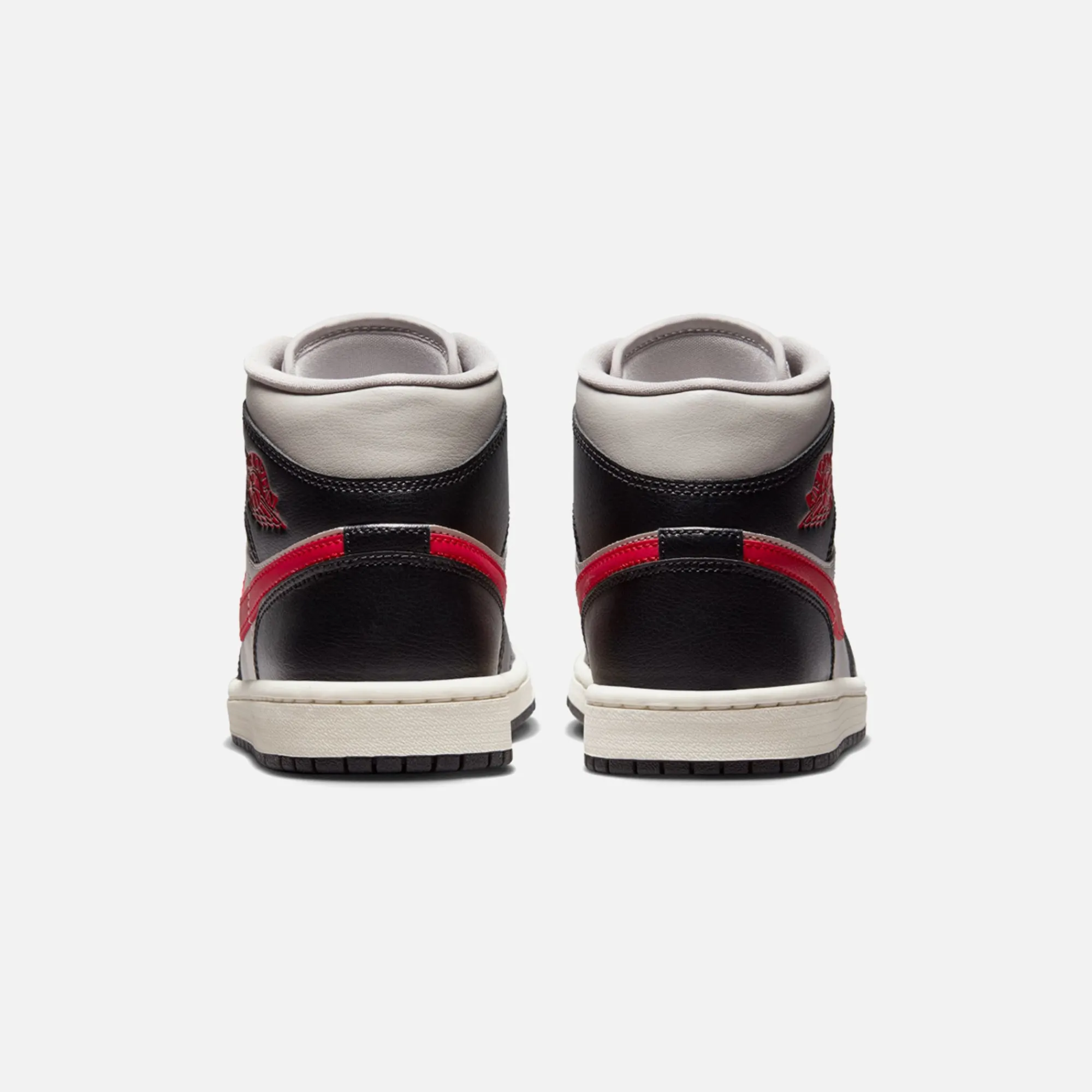 Best Jordan Nike Wmns Air1 Mid Black / Gym Red / College Grey