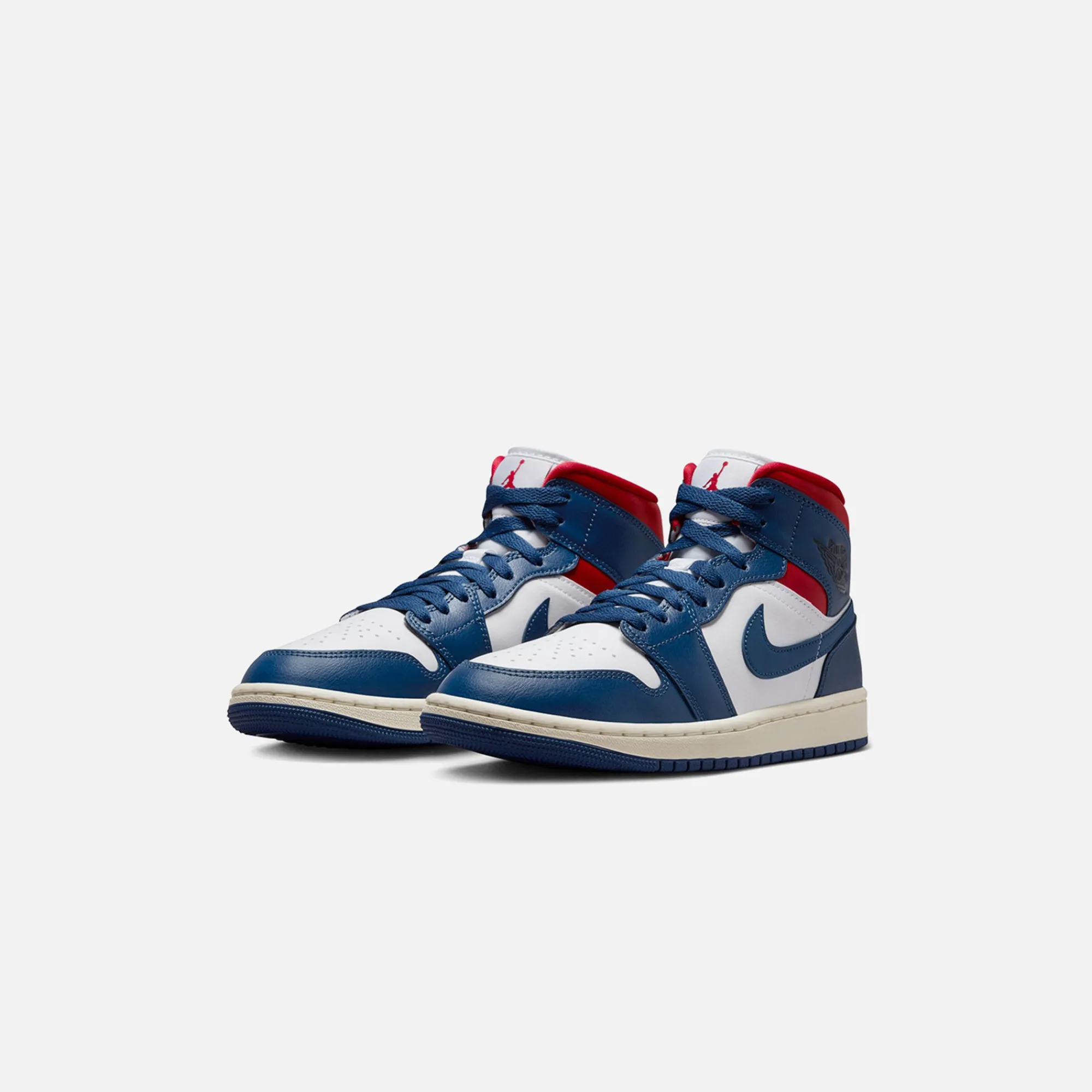 Outlet Jordan Nike Wmns Air1 Mid White / French Blue / Gym Red / Sail