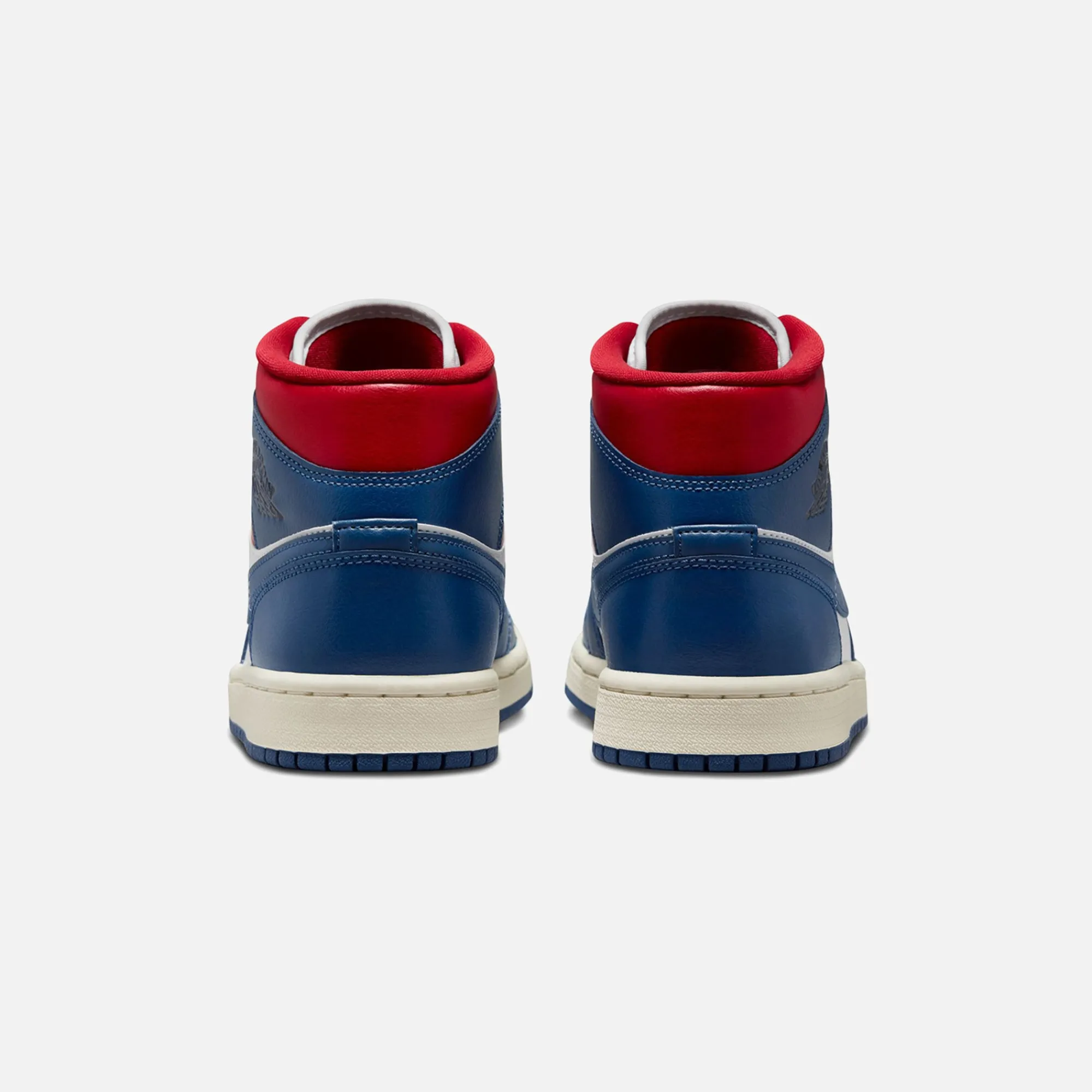 Outlet Jordan Nike Wmns Air1 Mid White / French Blue / Gym Red / Sail