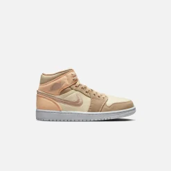 Flash Sale Jordan Nike Wmns Air1 Mid Se Muslin / Desert / Celestial Gold / Sail