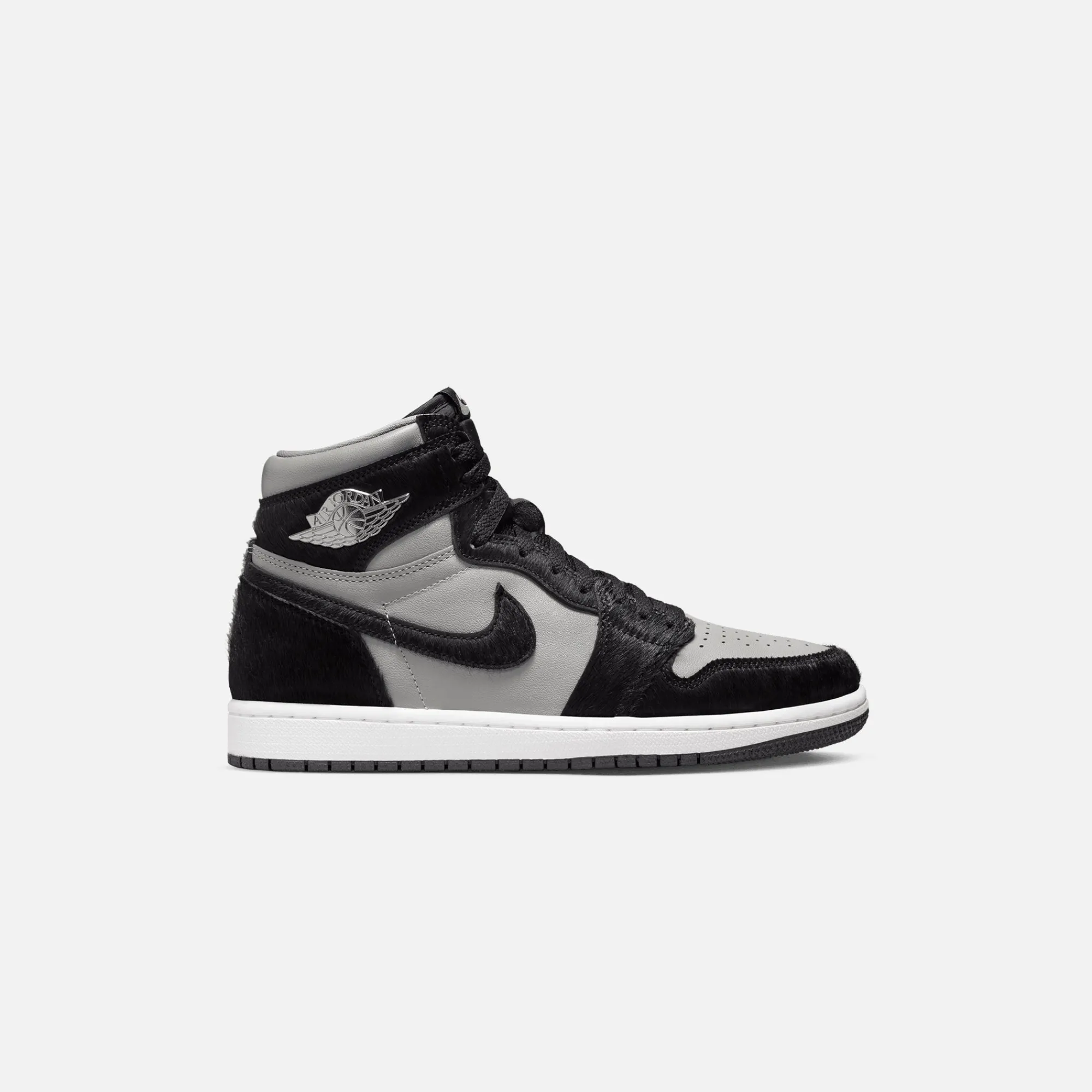 Sale Jordan Nike Wmns Air1 Retro Hi Og Medium Grey / Black / White