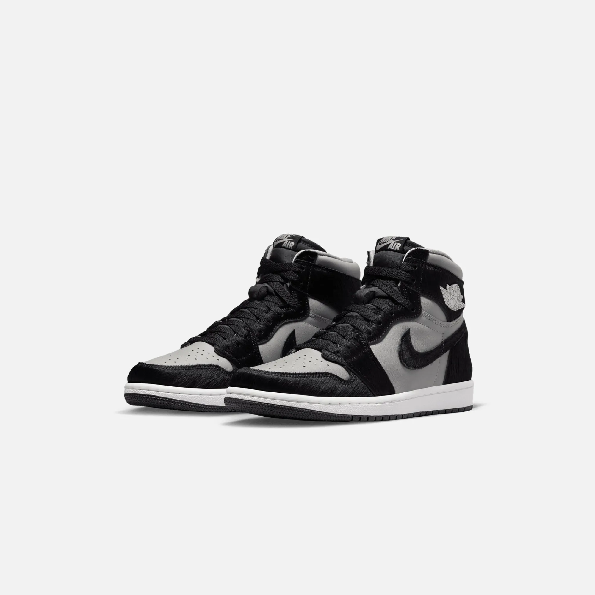 Sale Jordan Nike Wmns Air1 Retro Hi Og Medium Grey / Black / White