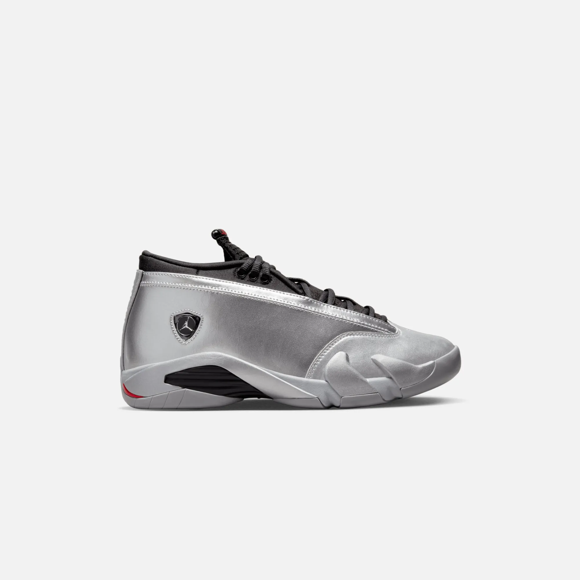 Best Sale Jordan Nike Wmns Air14 Retro Low Metallic Silver / Fire Red / Wolf Grey / Black