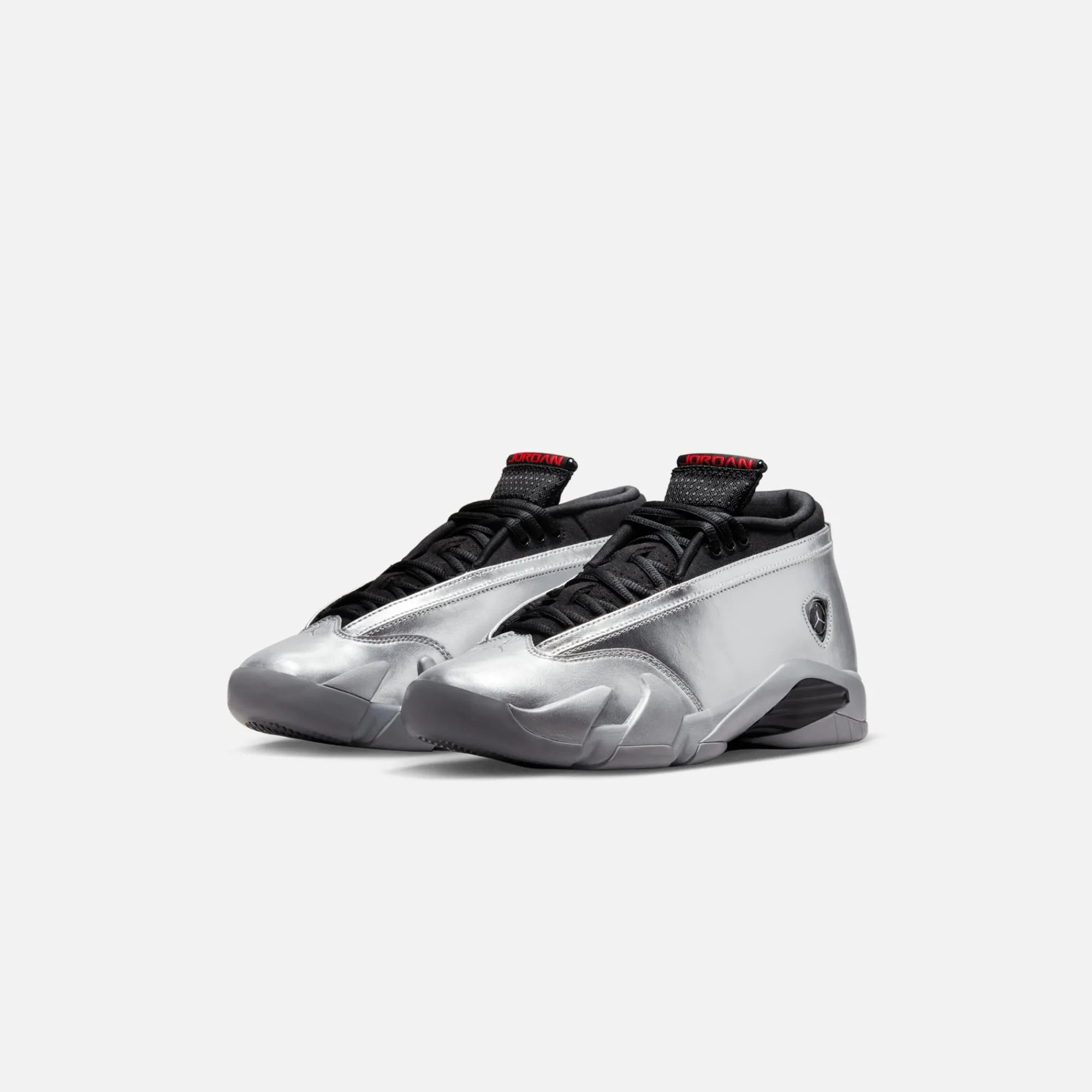 Best Sale Jordan Nike Wmns Air14 Retro Low Metallic Silver / Fire Red / Wolf Grey / Black