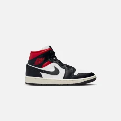 Outlet Jordan Nike Wmnsmns Air1 Mid Black / Gym Red / Sail
