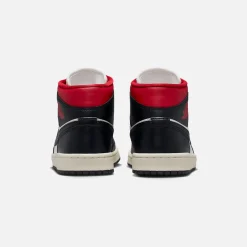 Outlet Jordan Nike Wmnsmns Air1 Mid Black / Gym Red / Sail