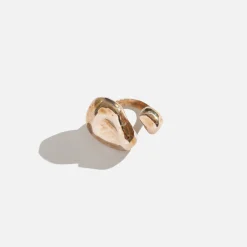 Store Faris Nug Ring Plated Bronze Gold