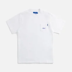 Clearance Awake Ny Classic Embroidered Logo Pocket Tee White